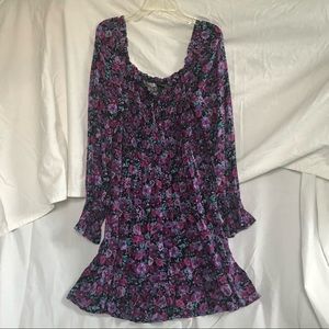 Wild Fable Purple Floral Mini Dress